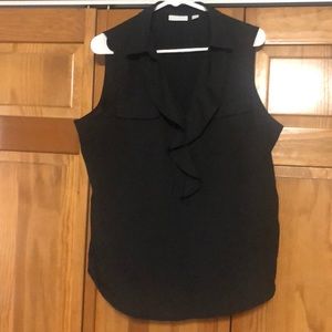 Black sleeveless dress shirt!